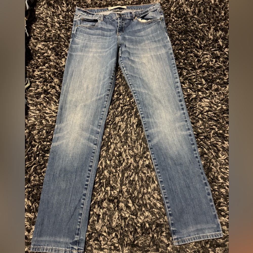 Abercrombie & Fitch Medium Blue Straight Leg Jeans